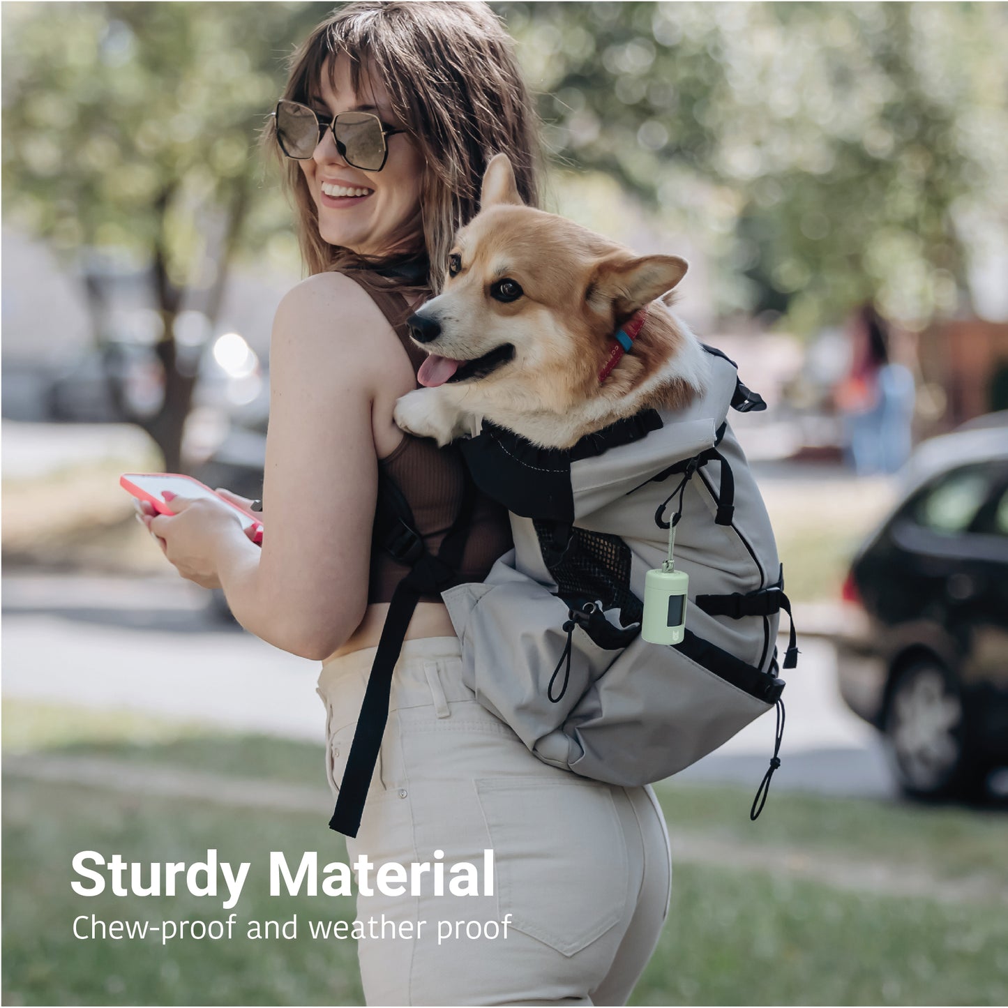 Retractable waste bag dispenser