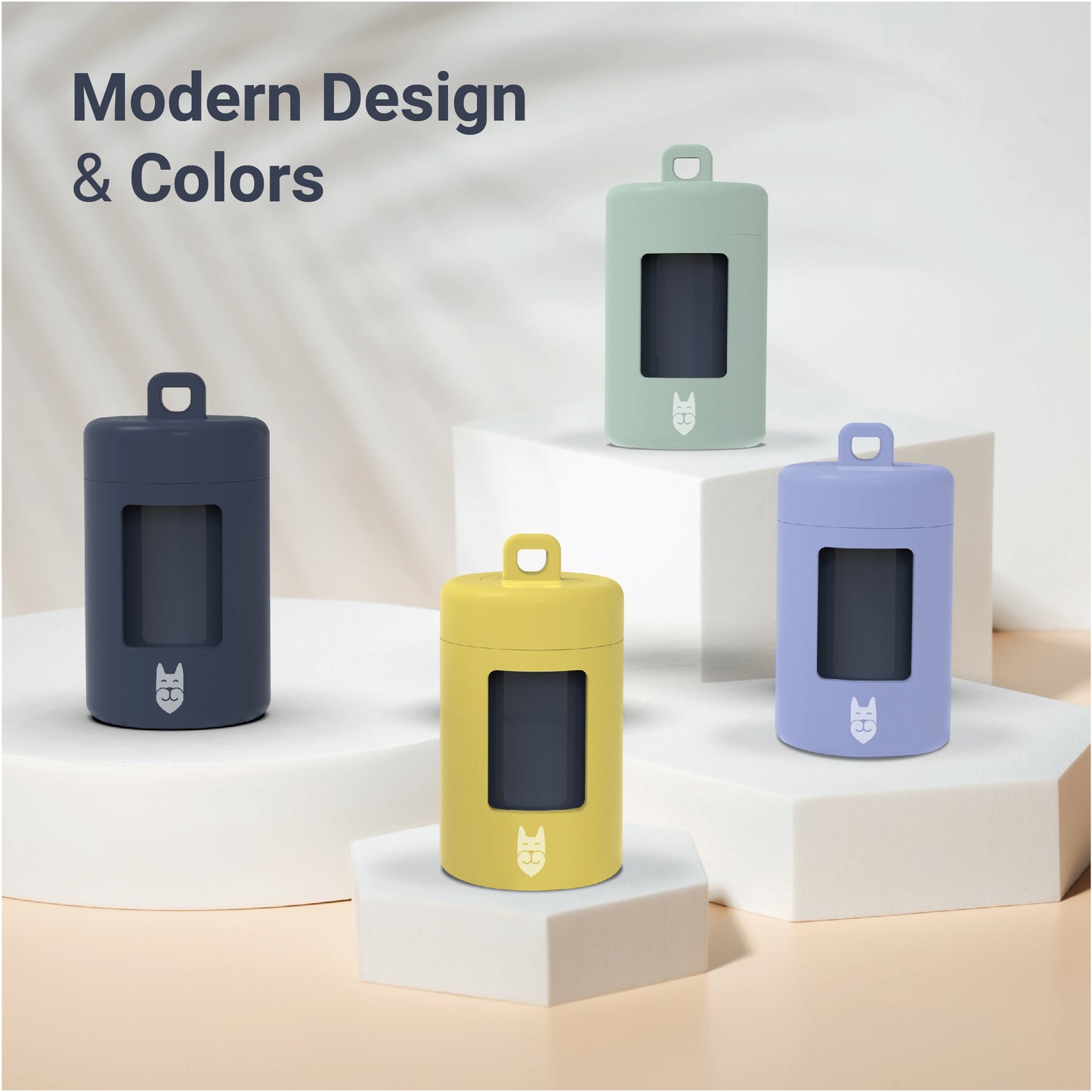 Retractable waste bag dispenser