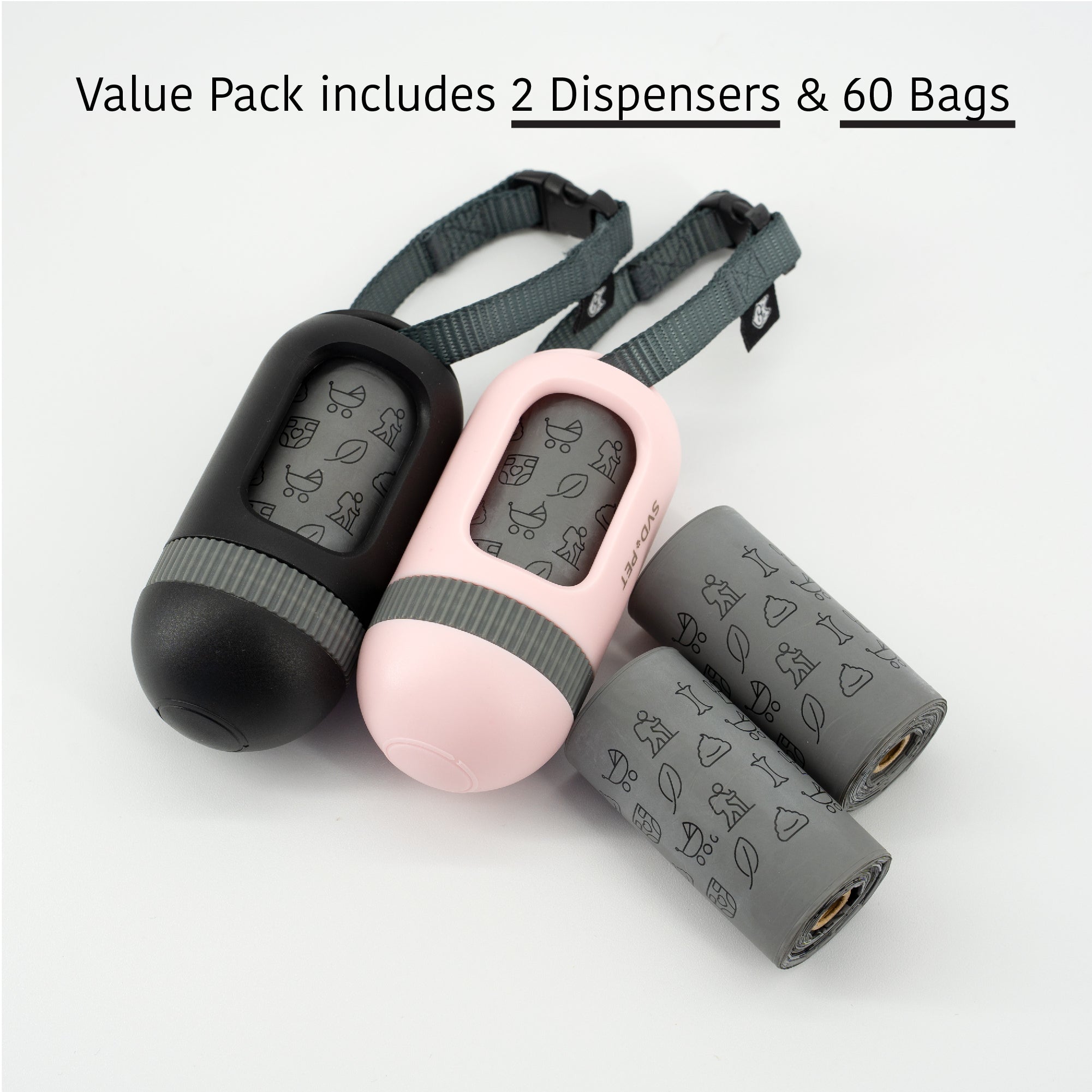 Waste Bags and Dispensers Value Pack